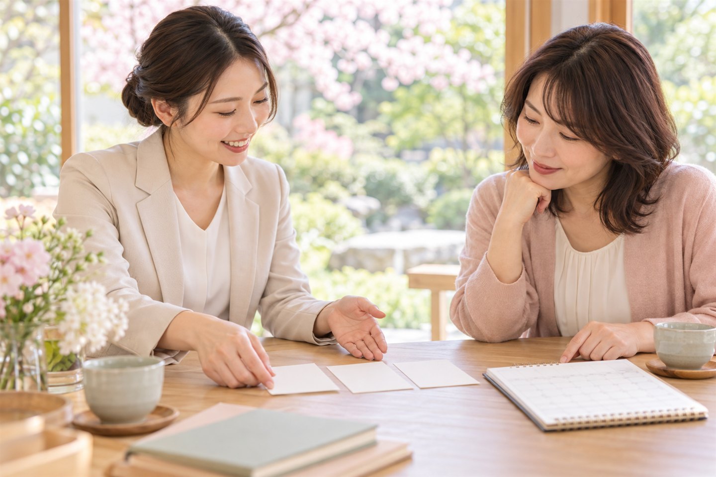 相談の進め方を一緒に整理するイメージ